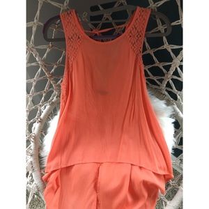 Orange tank top